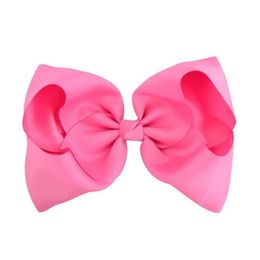 Party Favor 20 Colors Candy Color 8 Inch Baby Ribbon Bow Hairpin Clips Girls Large Bowknot Barrette Kids Hairbows Hair Accessories D Dheg6