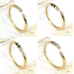 Trendy GODKI Pencil Designs Bangle Cuff for Women Wedding Full Cubic Zircon Crystal CZ Dubai Sier Colour Party Bracelet 230419