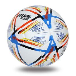 COSSAR Qatar World Cup Flower 5 PU Training Ball for Adult, Children and Youth Games Football