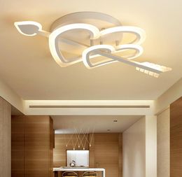 New Art Deco Love Led Ceiling Lights For Bed Children039s room Romantic wedding room home lighting IronwareAcrylic Ceiling Lam6836659