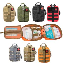 Bags Molle Military Pouch EDC Bag Medical EMT Tactical Outdoor First Aid Kits Emergency Pack Ifak Male Military Camping Hunting Bag