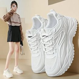 Casual Shoes White Sneakers Women 2024 Leather Chunky Women's Sports Thick Tennis Vulcanised Basket Platform