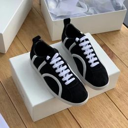 Casual Shoes Fashionable Retro Style Colour Matching Versatile Comfortable Lace Up White For Women