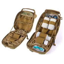 Packs 1000d Tactical First Aid Bag Molle Military Hunting Waist Bag Surviaval Medical Emergency Bag Edc Pack Ifak Pouch Sling