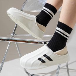 Slippers Women's Large Size Winter Home Cotton Shoes Comfortable Waterproof Flip-Flops 2024 Couple