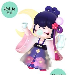 Blind Box Robotime Rolife Nanci Chinese Classical Poetry Action Figures Doll Toys Surprise Girls For Children Friends Drop Delivery G Dh9X4