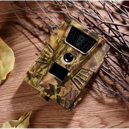 Cameras Hunting Camera Waterproof 120 Degree Angle Wild Camera 12MP HT001B Trail Camera Upgraded 14MP 30pcs Infrared LEDs 850nm