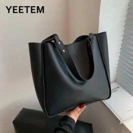 Buckets 2023 New Women Handbags Famous Brand Shoulder Bags Shopping Travel Bags Large Capacity Female's Totes Made of Leather