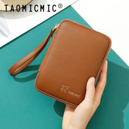 Wallets Brand Wrist Travel Passport Cover Soft Pu Leather Women Men Card Passport Holder Small Zipper Wallet Elegant Ladies Purse Clutch