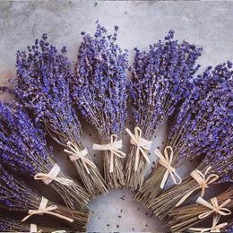 Decorative Flowers Dried Flower Preserved Natural Druy Fragrance Lavender For Home Decor Bridal Bouquets Wedding Party Decoration Holiday