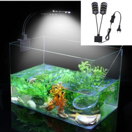 Aquariums 15W LED Waterproof Aquarium Light Fish Tank Aquatic Plants Grow Clip Lamp