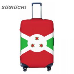 Accessories Burundi Country Flag Luggage Cover Suitcase Travel Accessories Printed Elastic Dust Cover Bag Trolley Case Protective