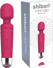 Shibari mini halo vibrator wand massager cordless quiet high-power waterproof stimulating clitoris adult toy female personal vibrator sex vibrator 12AQ