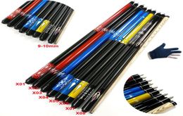 2018 latest white wood Billiard Pool cues in 95mm tip with copper 12 splited brass joint snooker cue sticks with cue bag as gift3065911