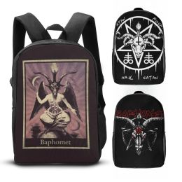 Bags Baphomet Backpack Witchcraft Illuminati Occult Goat Teenager Large Capacity Daypack High School Bags for Men Bookbag Backpacks