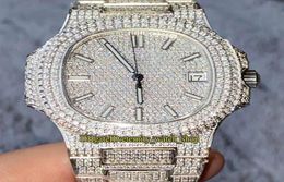 Super version Diamond inlay Case 571910G010 Gypsophila Diamonds Dial Cal324 S C Automatic 7021 Mens Watch Diamond Iced Out Full6545696