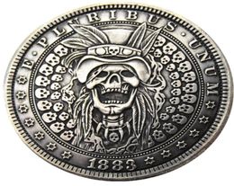 HB13 Hobo Morgan Dollar skull zombie skeleton Copy Coins Brass Craft Ornaments home decoration accessories5774181