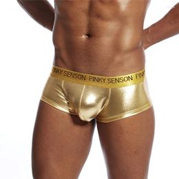 Underpants Men Underwear Brand PU Cotton Boxers Breathable Boxer Shorts Panties Sexy Male Underwears Cueca
