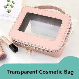 Cases Transparent Cosmetic Bag Toiletry Organiser Make Up Case for Women Multifunction Travel Waterproof Beauty Wash Storage Pouch