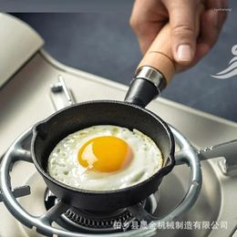 Pans Cast Iron Mini Fried Egg Pot Dumpling Artefact Oil-splashing Oil Special Small Pan Non-stick