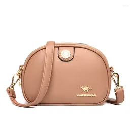 Shoulder Bags Fashionable And Simple PU Leather Bag Women's 2024 Casual Solid Color Diagonal High Quality Designer Ladies Handbag