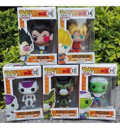 NEW Anime Son Goku Piccolo Frieza Shahrukh Vegeta Vinyl PVC Collection Action Figure Model PVC Kids Toys for children 1031475192