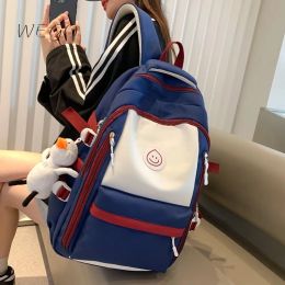 Backpacks Hot Selling Canvas Backpack 2023 Fashion Student Back Pack Japanese Minimalist Junior High School Student Travel Computer Bags