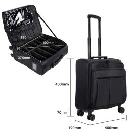 Luggage Professional makeup artist trolley makeup bag cosmetic suitcase largecapacity nail embroidery special storage box luggage