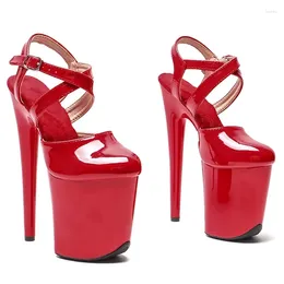 Dance Shoes Women 20CM/8inches PU Upper Sexy Exotic High Heel Platform Party Sandals Pole Model Shows 247