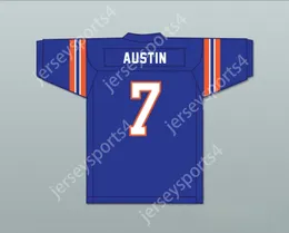 CUSTOM ANY Name Number Mens Youth/Kids Austin 7 John Hughes High School Wasps Blue Football Jersey Not Another Teen Movie Top Stitched S-6XL