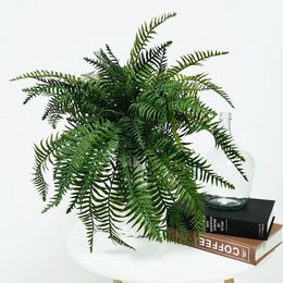 Large Boston Fern Bunch Fake Green Plant Artificial Persian Leaves Bundles for Home Garden Decoration DIY Landscaping 240407