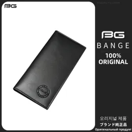 Wallets BANGE Fashion Vintage Men Black Long Purse High quality Business Clutch Wallets Bag Male esign Handy Slim Male Wallet