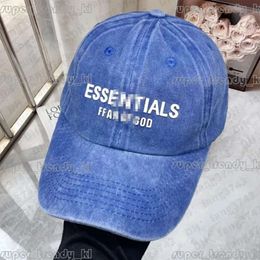 Luxury Baseball Cap ESS Peaked Cap Designer Hat Three-Dimensional Printing Solid Color Canvas Cowboy Hat Trucker Fear God Hat Essentialsweatshirts 761