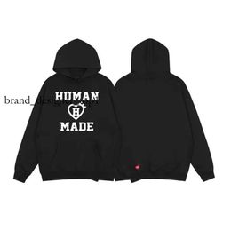 Human Made Brand Designer 2023 Mens Hoodies Pullover Sweatshirts Loose Long Sleeved Bear Duck Cute Animal Letter Print Mens Womens Cotton Hooded Oversized 8997