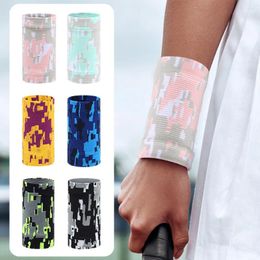 Wrist Support Extended Wristband Tennis Stretch Compression Brace Sweat-absorbent Unisex Basketball Sports Fitness Protector