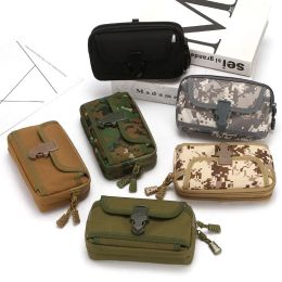 Accessories Camouflage Molle Pouch Tactical Belt Waist Pack Outdoor Wallet Purse Packet Utility EDC Bag for 6.5'' Phone Hunting Bag