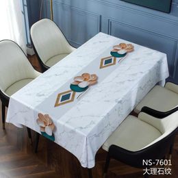 Table Cloth 50004 Non Slip Nordic Minimalist PVC Tablecloth Waterproof And Oil Resistant Ins Tea Yarn Fabric