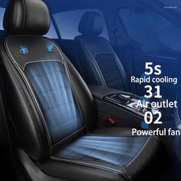 Car Seat Covers DC12V 24V Summer Cool Air Cushion Quick Blow Ventilation Refrigerated Cover Cooling Pat Sheet