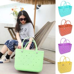 Bags Beach Tote Silicone Basket with Sand Waterproof Travel Bag Sandproof Handbag MultiPurpose Storage Bag for Boat Pool Sports Gym