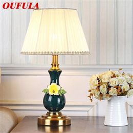 Table Lamps OUFULA Desk Lighting Contemporary Ceramic LED For Home Office Creative El Decoration