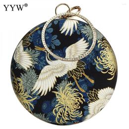 Evening Bags Embroidered Floral Handbag Clutch Bag With Chain Crossbody Party Purse Clutches Bun Vintage Designer Pochette Femme