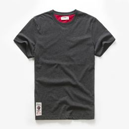 Mens T-shirt Cotton Solid Color t shirt Men Causal O-neck Basic Tshirt Male High Quality Classical Tops 240420