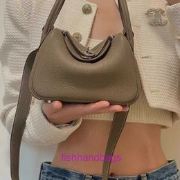 Luxury Designer tote Bags Herrmms Lindiss online store New Womens Bag Mini Leather One Shoulder Crossbody Pillow Versatile Small Doctor With Original Logo