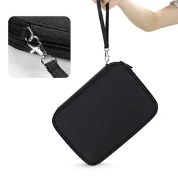 Storage Bags Double-layer Digital Bag Nylon 3C Electronic Accessories Pouch Power Data Cable Large Capacity