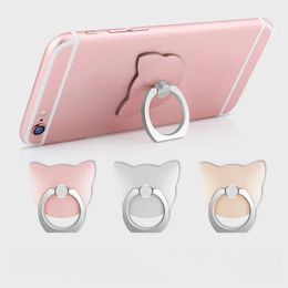 Cell Phone Ring Holder Stand 360° Degree Rotation Clear Finger Ring Grip Kickstand Compatible For iPhones Samsung Phone Case