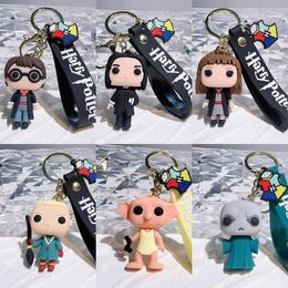 Cross border new cute Harry and other creative keychains, cute cartoon car keychains, bags, pendants, gifts, doll machines