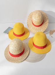 35cm Luffy Straw Hat Japan Anime Performance Animation Cosplay Sun Protection Cap Sunhat Hawaii Hats For Women Adult 2207085358568