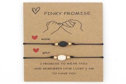 Tennis Pinky Promise Bracelet Volcanic Stone Couples Matching Distance Relationship Bracelets Gifts For Teenage Girls Boys66247069164537