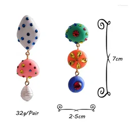 Dangle Earrings Colourful Long Acrylic Arrival Irregular Drop Earring High-Quality Fashion Crystals Pendant Jewellery Accessories For Women