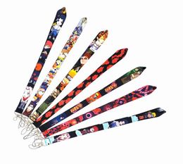 Whole 20pcs Anime Lanyards Cool Neck Strap Phone Keys ID Card Holder Lanyard For Keys DIY Hanging Rope3218451